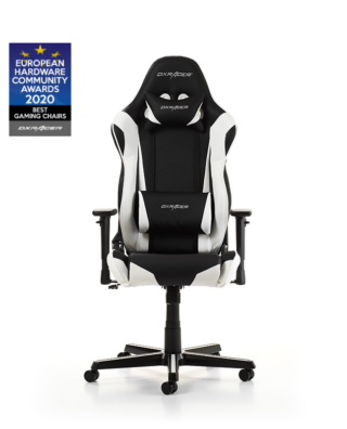 CADEIRA DXRACER RACING R0 – PRETO/BRANCO