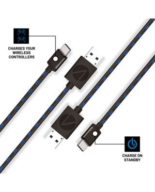 CABOS CARREGAMENTO PS5 PLAY & CHARGE – 2 X 3M