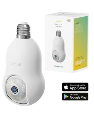 Câmara de Segurança Inteligente Lampada interior – Branca – Hombli